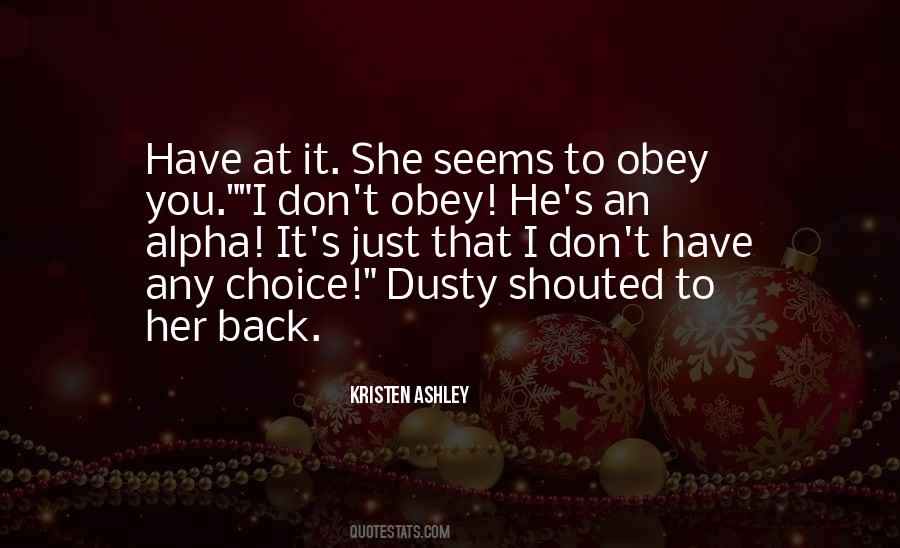 Obey Quotes #1256412