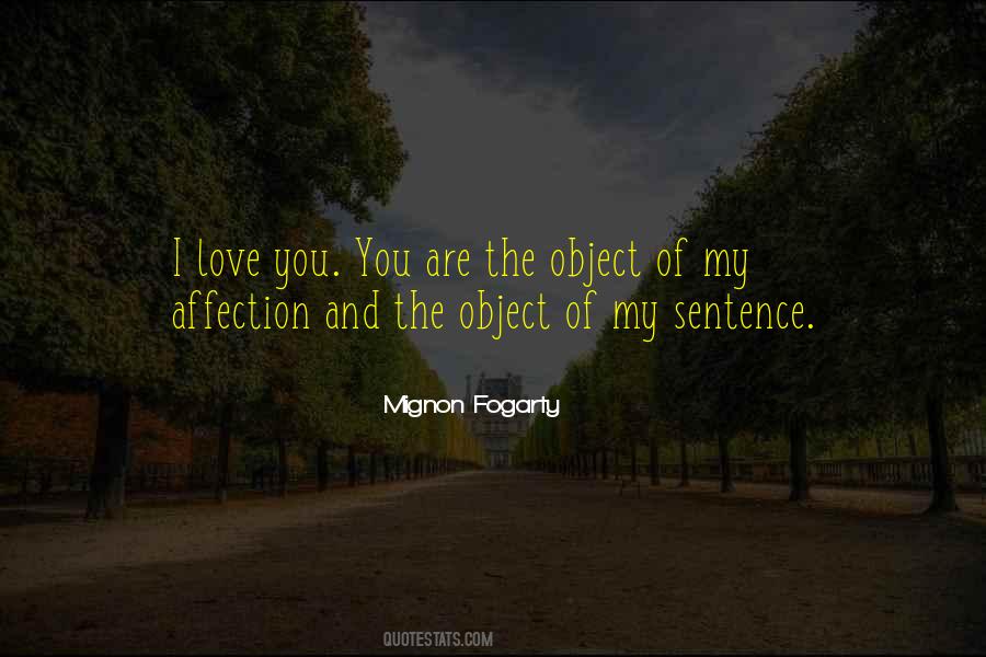 Object Of Affection Quotes #1083137