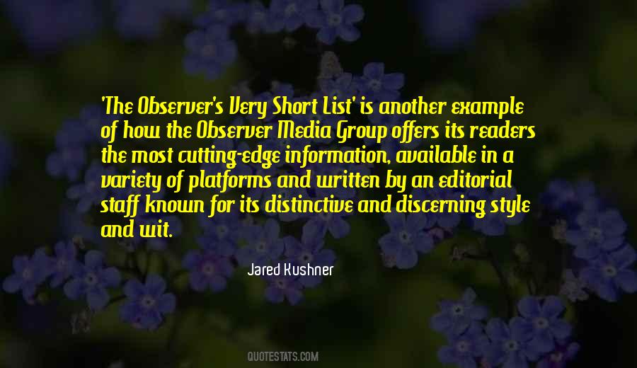 Observer Quotes #155892