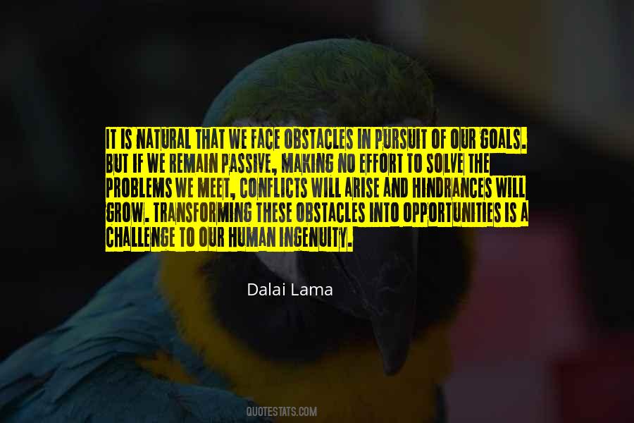 Obstacles Are Opportunities Quotes #170712