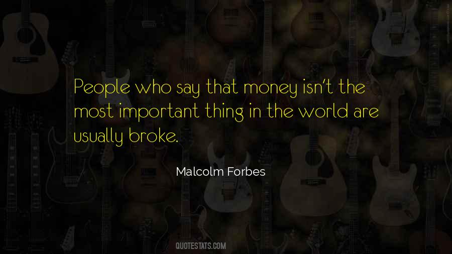 Quotes About Broke People #1345365