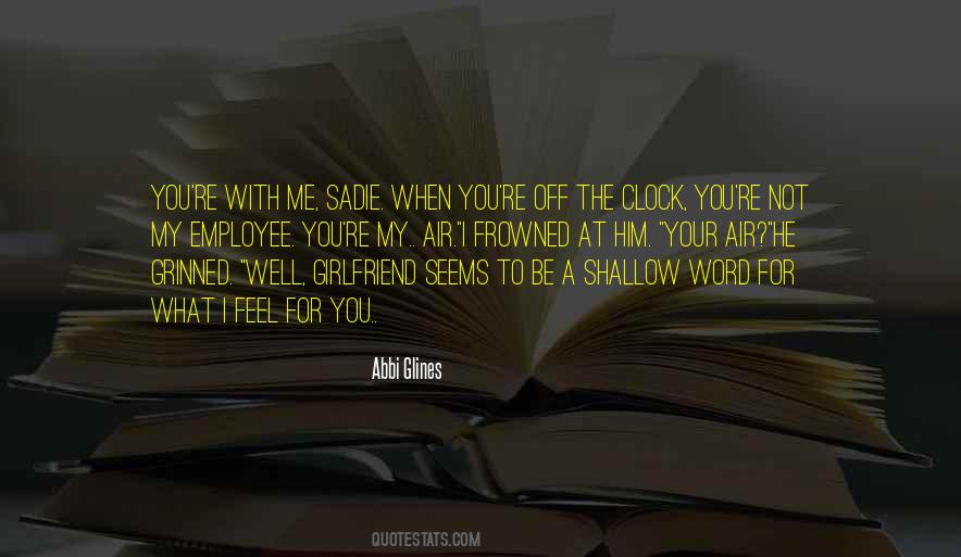 Off The Clock Quotes #1599388