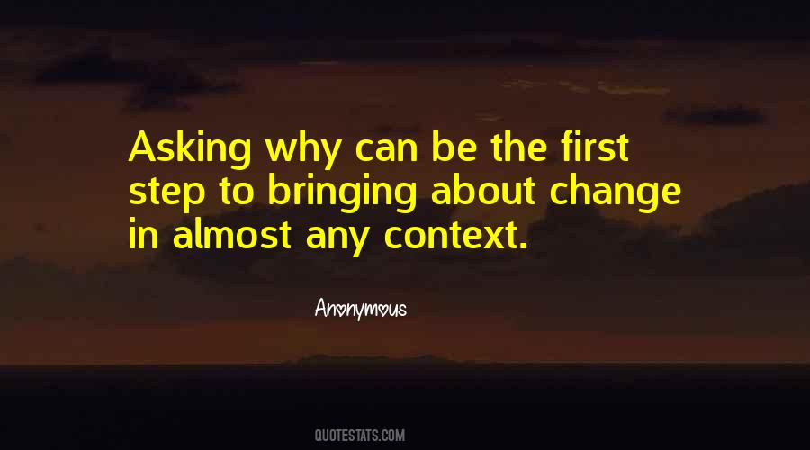 Quotes About Bringing A Change #92319