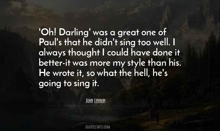 Oh My Darling Quotes #779723