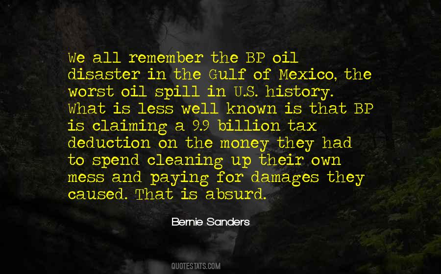 Oil Spill Quotes #567970