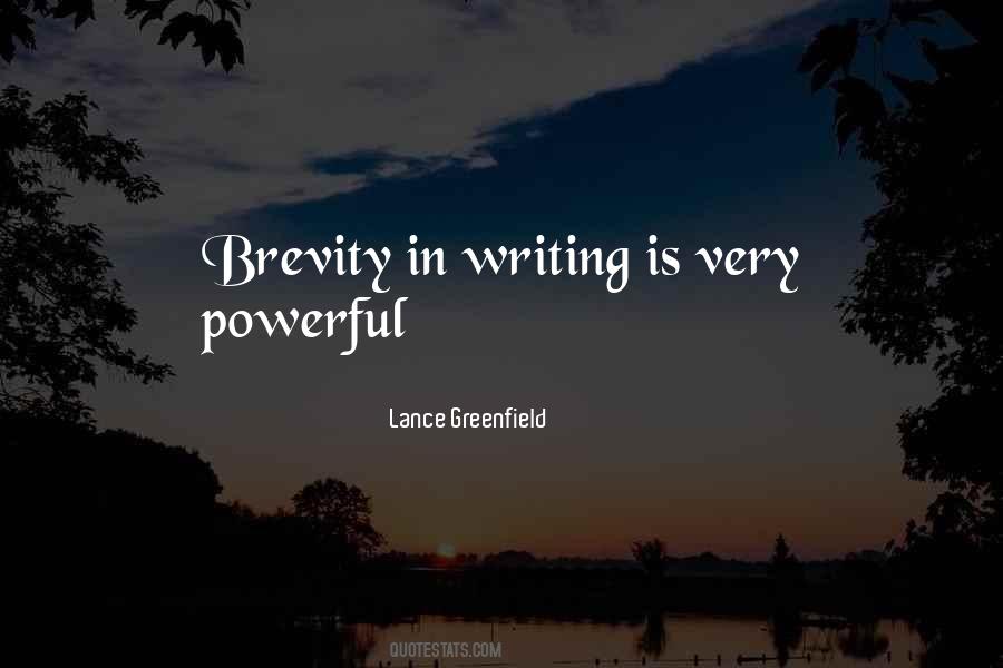 Quotes About Brevity In Writing #581497
