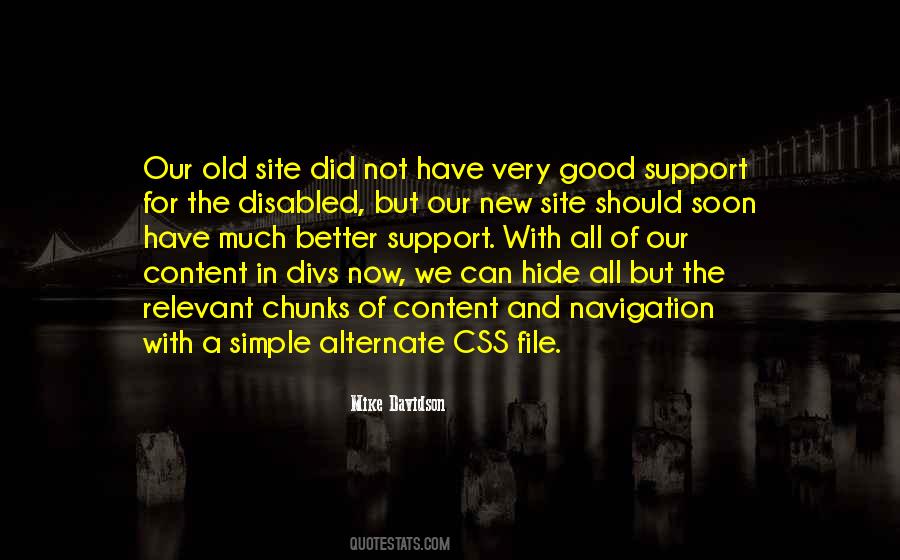 Old Is Better Than New Quotes #196023