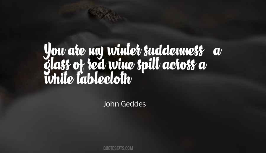 Quotes About Tablecloth #1445419