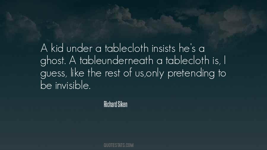 Quotes About Tablecloth #1708253