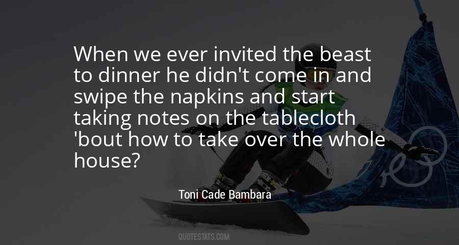 Quotes About Tablecloth #73901
