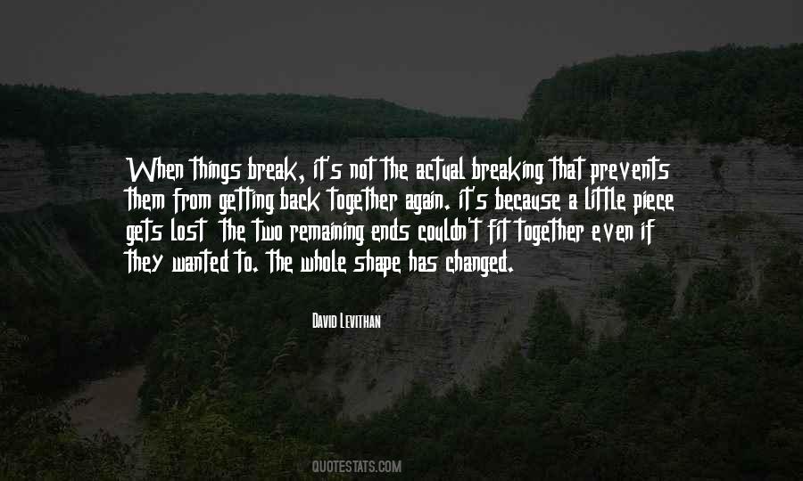 Quotes About Breaking Things #609392