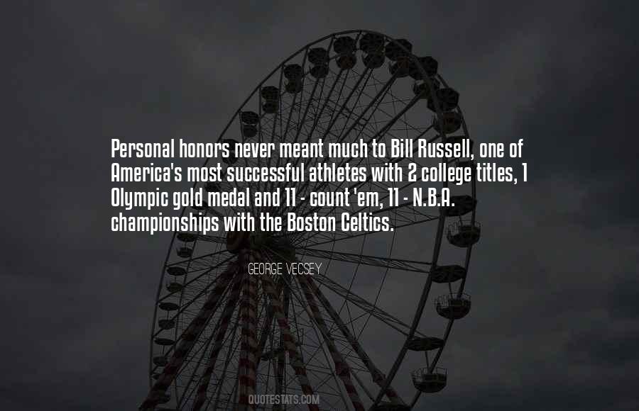 Olympic Gold Medal Quotes #1071