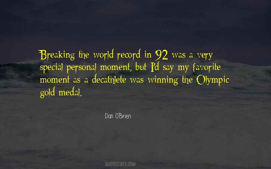 Olympic Gold Medal Quotes #257530