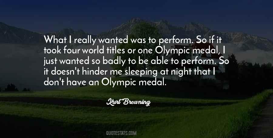 Olympic Medal Quotes #1870807