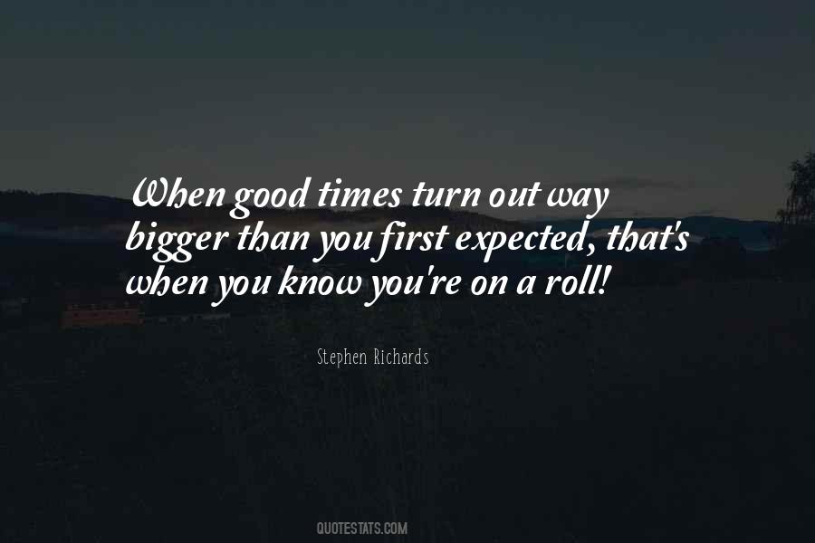 On A Roll Quotes #446795