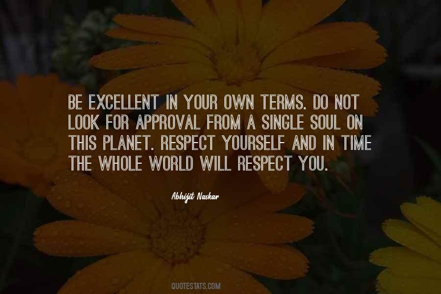 On Self Respect Quotes #1063749