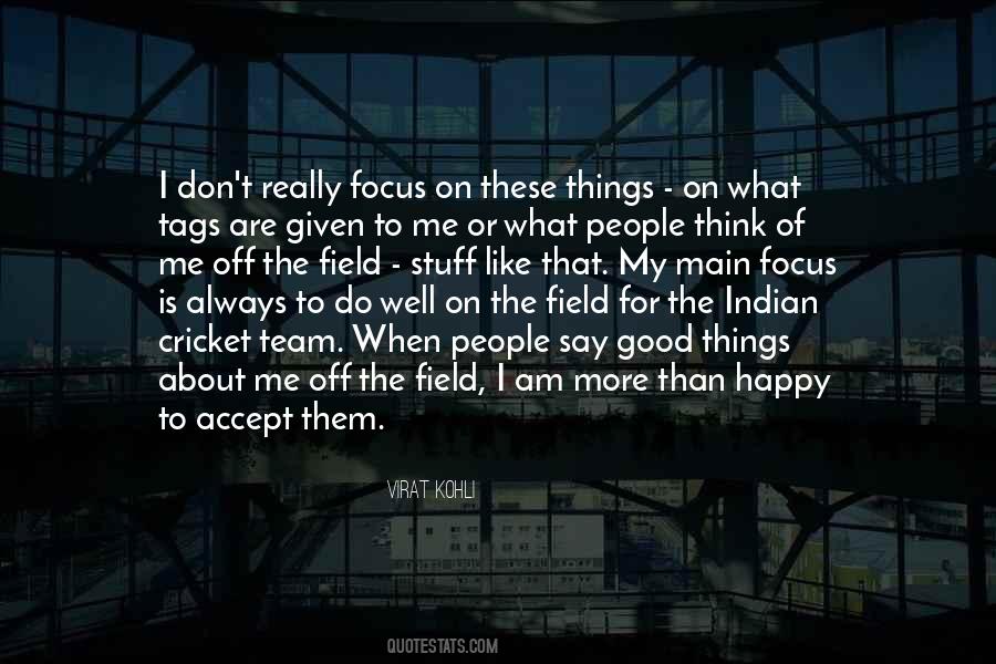 On The Field Quotes #983071