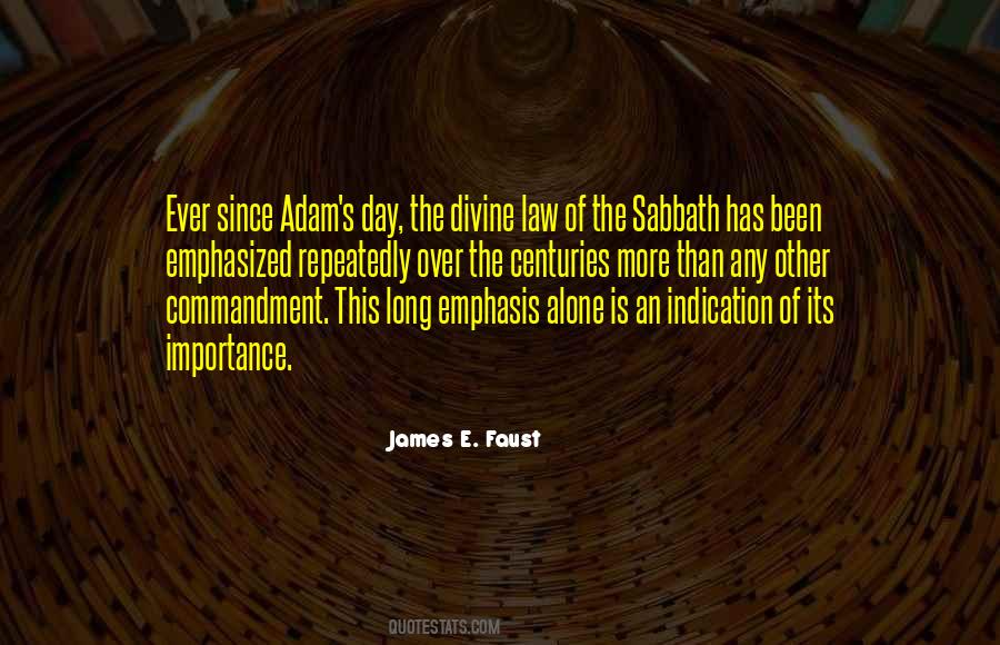 On The Sabbath Day Quotes #133043