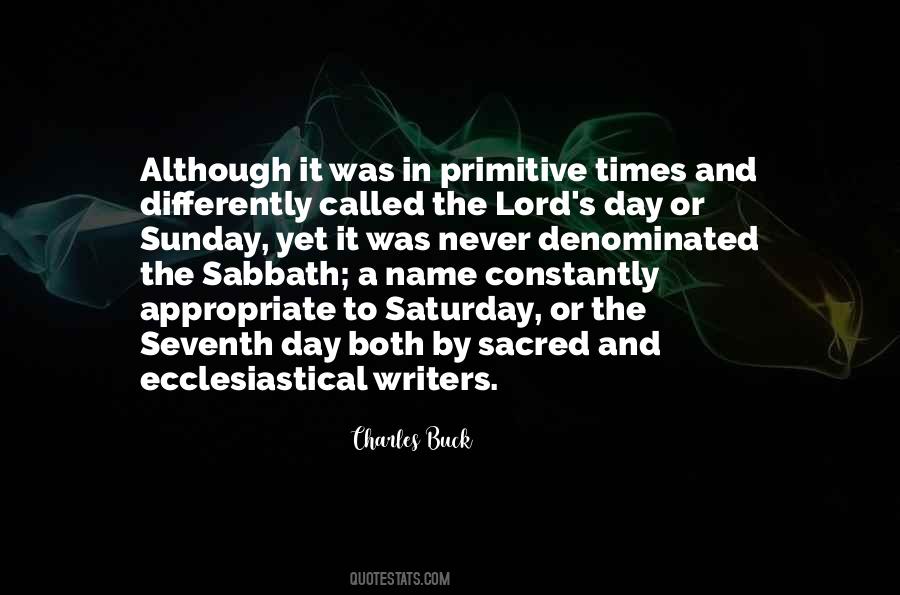 On The Sabbath Day Quotes #169842