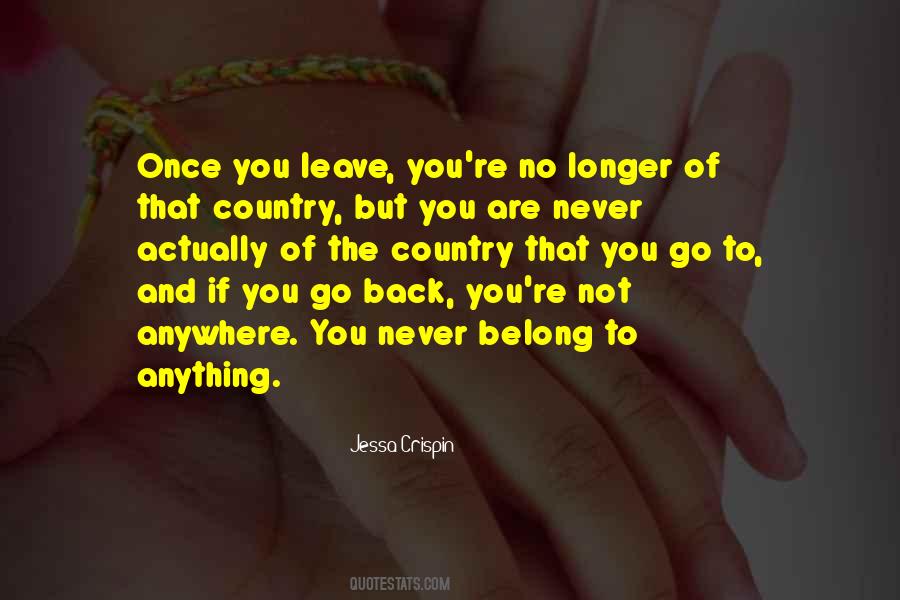 Once You Leave Quotes #29658