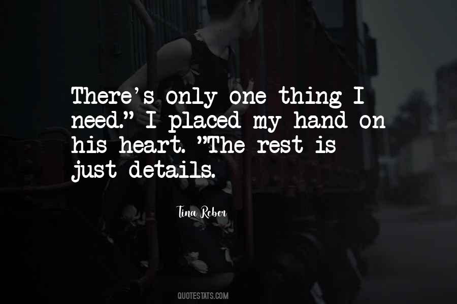 One Hand One Heart Quotes #96484