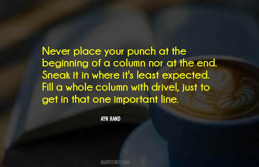 One Line Punch Quotes #1702442