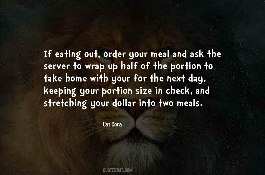 One Meal A Day Quotes #1279488