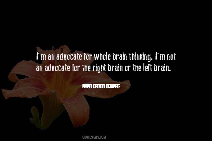 Quotes About Brain Thinking #1018078