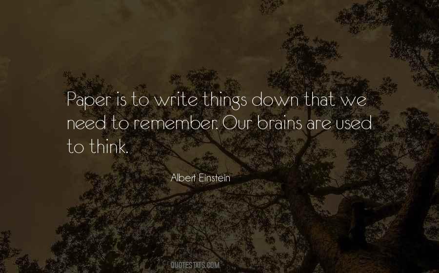 Quotes About Brain Thinking #162748