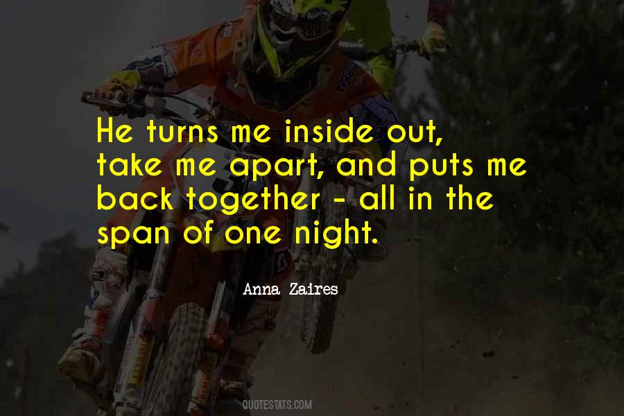 One Night Together Quotes #105777