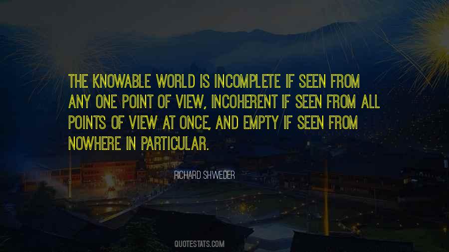 One Point Of View Quotes #505166