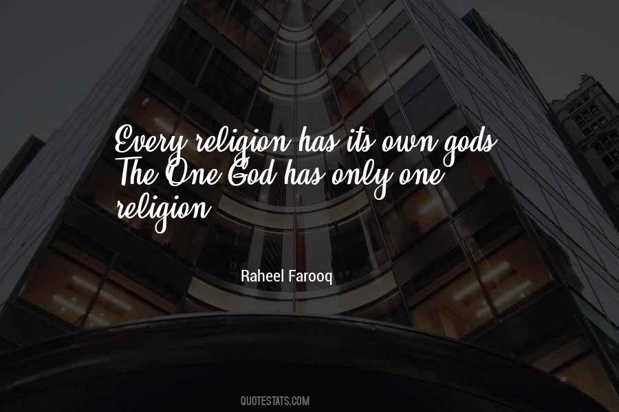 One Religion One God Quotes #226593