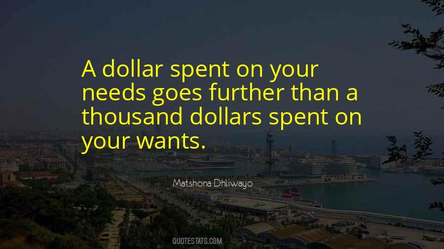 One Thousand Dollars Quotes #795056