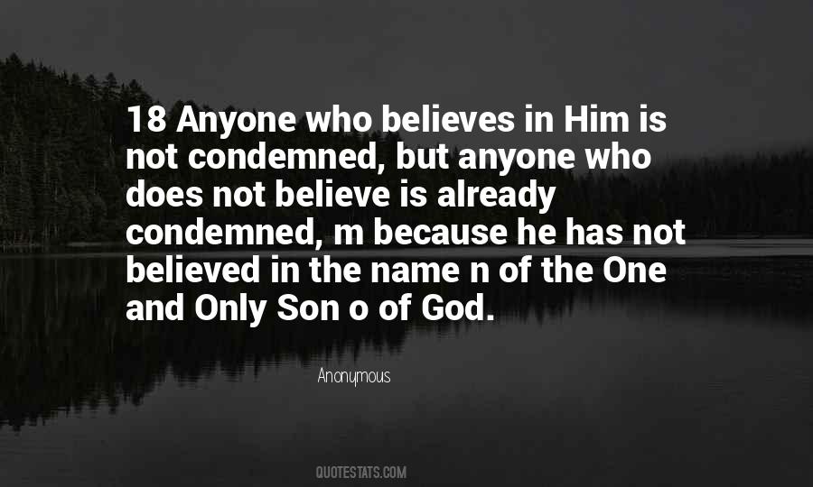 Only Believe In God Quotes #67131