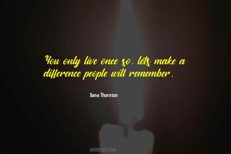 Only Live Once Quotes #1749925