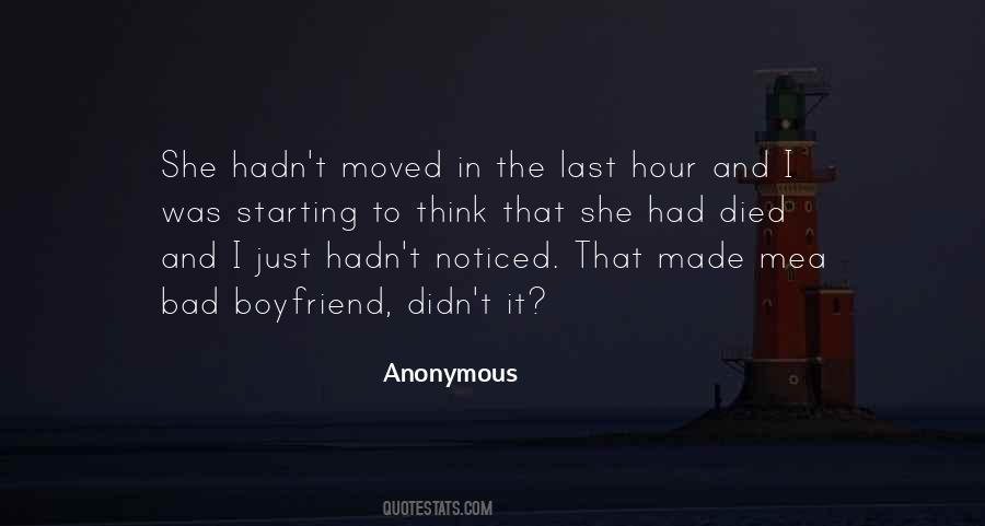 Quotes About Boyfriend Died #1165124