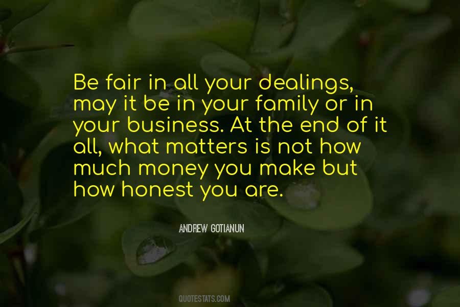 Only Money Matters Quotes #518786
