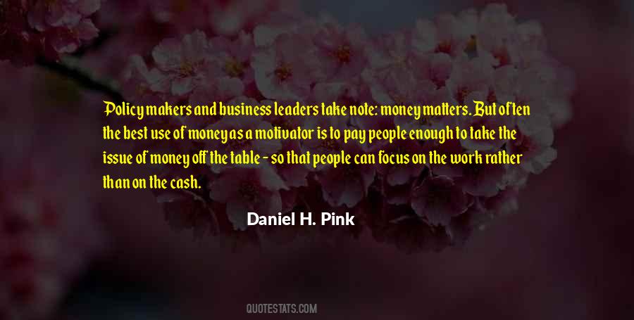 Only Money Matters Quotes #830460