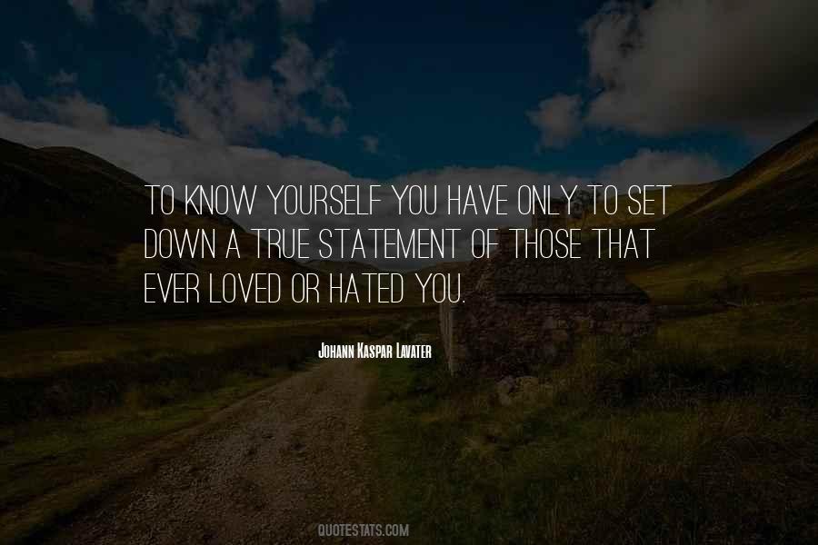 Only You Know Yourself Quotes #439510
