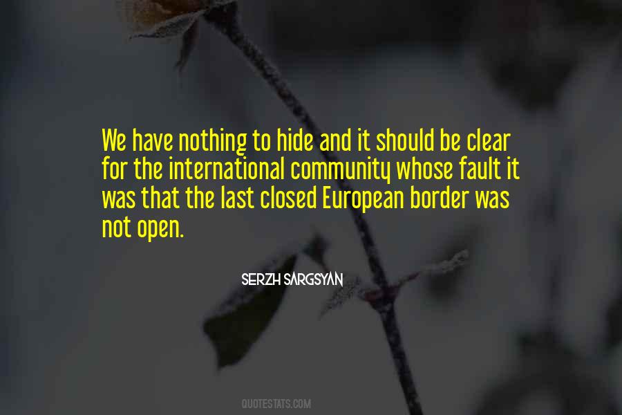Open Border Quotes #237136