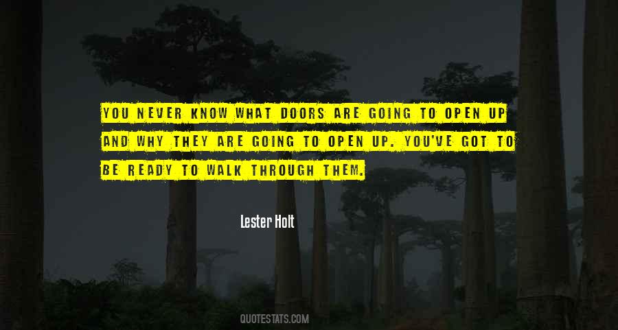 Open Up Doors Quotes #1208221