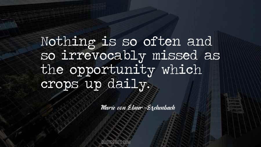 Opportunity Missed Quotes #1784256