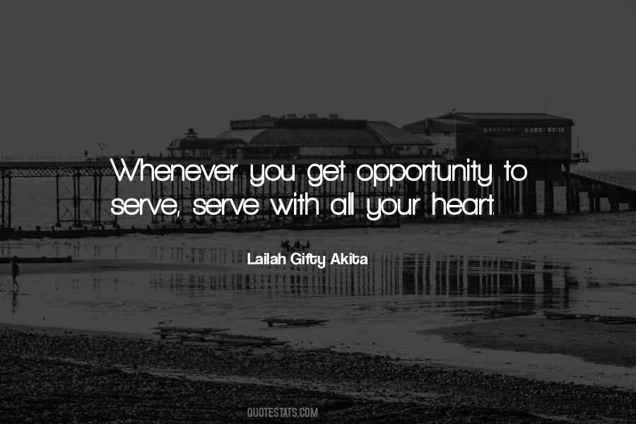 Opportunity To Serve Quotes #853512