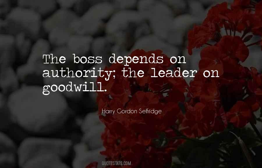 Quotes About Boss And Leader #1607424