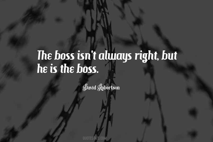 Quotes About Boss #1131547