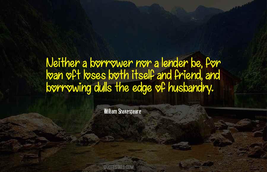 Quotes About Borrower #313617