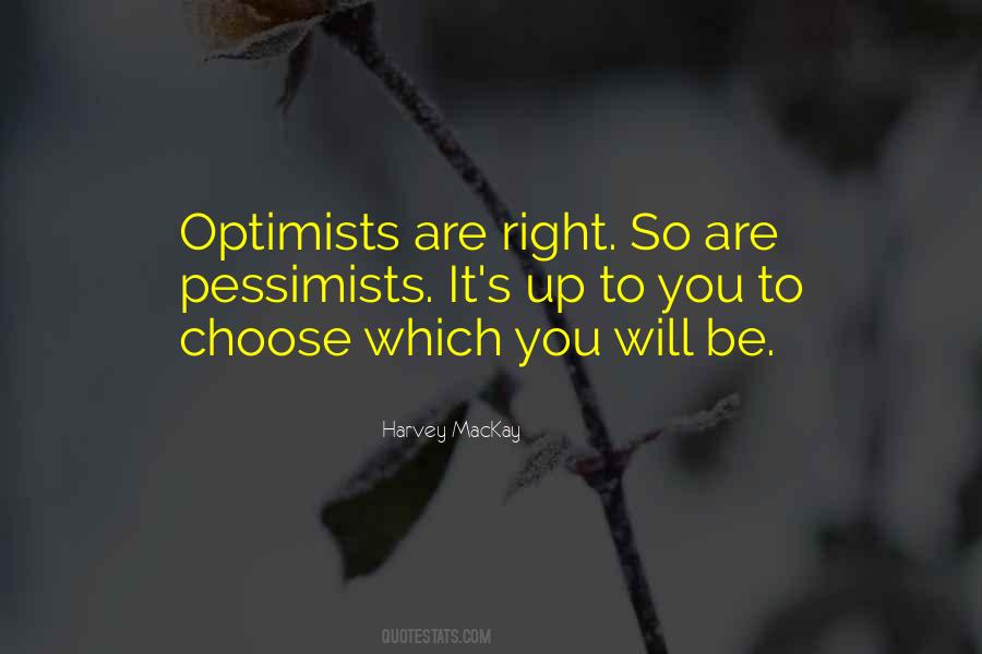 Optimists Pessimists Quotes #777718