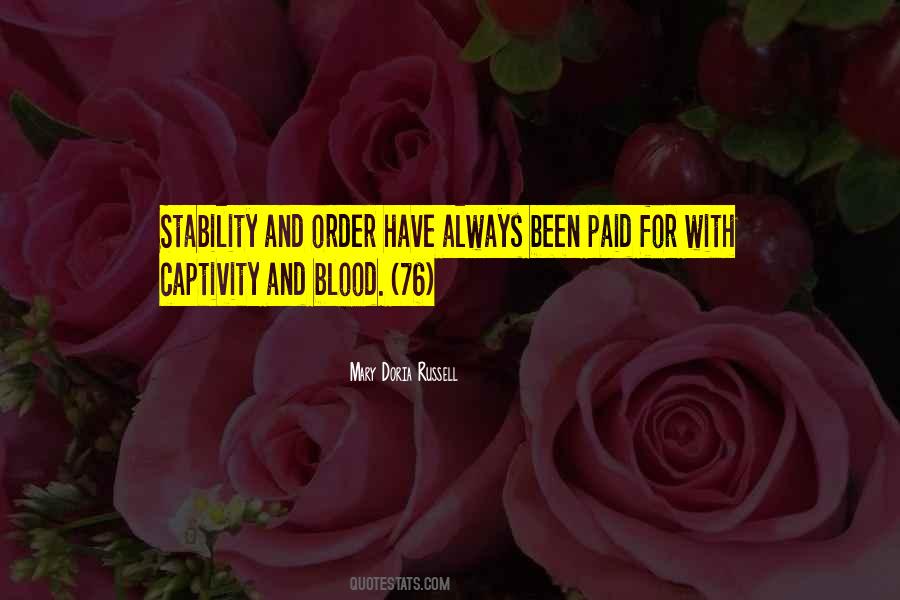 Order And Stability Quotes #1095353
