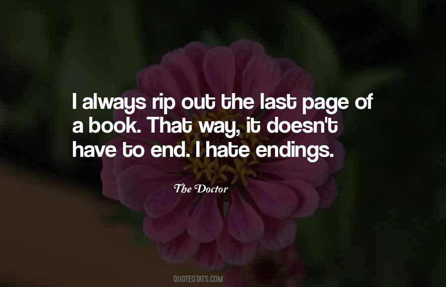 Quotes About Book Endings #454898