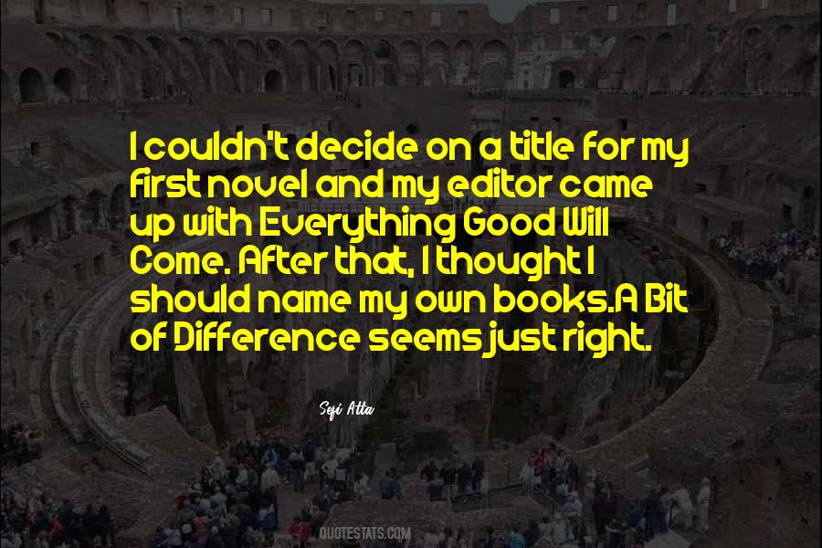 Quotes About Book Editors #363470